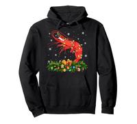 Shrimp Christmas Lights Reindeer Santa Xmas Adult & Kids Pullover Hoodie