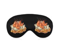 Shrimp Coin Crypto Shrimp Sleep Mask Lightweight Blindfold Eye Mask with Adjustable Strap for Men Women