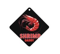 Shrimp Daddy Car Air Freshener Hanging Aromatherapy Tablets Car Accessories Rearview Mirror Pendant Decor