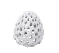 Shrimp Dome Hide with Suction Cup - Ideal Aquarium Ornament for Shrimp, Guppy & Betta Fish Hiding and Resting White