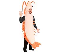 Shrimp Fancy Dress Costume for Adults Small