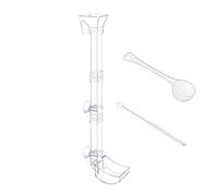 Shrimp Feed Tube, Transparent Fish Feeder, 38 Inch Easy Cleaning Tubes Dish Watching and Cleaning Fish Tank Feeding Accessories for Shrimp