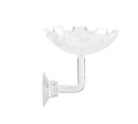 Shrimp Feeding Dish Bowl, Acrylic Aquarium Food Feeder Tray with Sucker Cup for Shrimp Fish Reptile Tank Transparent