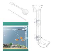 Shrimp Feeding Dish Set, Aquarium Fish Feeder Tube Kit With Cleaning Brush, Acrylic Transparent Shrimp Feeding Tube, Fish Tank Feeding Tube, Transparent Shrimp Feeder