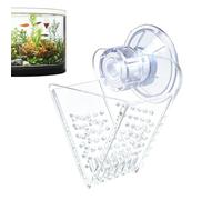 Shrimp Feeding Tray - Transparent Acrylic Cone Tray with Suction Cup for Optimal Control of Aquarium Feeding, Stable Feeding Function for Betta, GRE