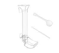 Shrimp Feeding Tube - Transparent Drop Feeder, Aquatic Feeding Kit, Clear Tank Delivery | Precision Aquarium Dispensing Tool System, Stainless Long Tray Design Shrimp Fish Snail Bottom Tank Station