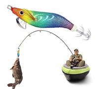 Shrimp Fishing Lures | Shrimp Lures with Simulated Fluorescent Eyes,Saltwater Fishing Lure with Light for Catfish, Snapper, Snakehead, Squid, Octopus, Cuttlefish