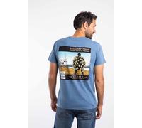 Shrimp Floyd Back Print Artist T-Shirt Weird Fish Mid Blue S