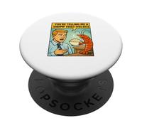 Shrimp Fried Rice Meme Funny Retro Comic Food Internet Gag PopSockets Adhesive PopGrip