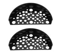 Shrimp Hide Cave 2 Pack | Sturdy Plastic Aquarium Shelter with Holes | Secure Breeding Space for Shrimp/Fish Tank/Aquarium | Promotes Growth & Security (Black)