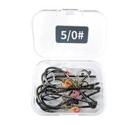 Shrimp Hooks, 10 Pieces Fishing Performance Tackle Set, Crayfish Hooks Set for Carp Sea Bass Surfing Jerk Night Salt Lake River Pond Boat Shore Ice