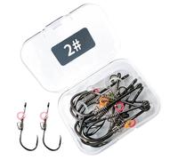 Shrimp Hooks, Compact Lightweight, 10PCS, Coŕŕośion Resistant Metal Fishing Tackle, Strong Shaŕp Shrimp Hook Set, Saltwater Fresh Water Fishing Hooks, For Carp Bass Surf Lake River Pond Boat Shore