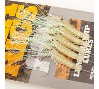 Shrimp Imitation String Hook Lure with Glow in the Dark Trait for Bass and Perch Targeting in Twilight or Deep Water
