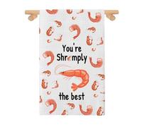 Shrimp Kitchen Towel Tea Dish Towel Seafood Shrimp Lover Gift Lobster Crawfish Cooking Gift (the best mj 2)