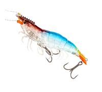 Shrimp Lures | 9 cm Realistic Artificial Bait for Dirty Water, Soft Reflective Fluorescent Bait for River, Beach, Sea, Catfish Glane