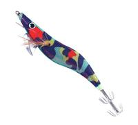 Shrimp lures fishing sea, - Wooden shrimp hook with effect, flexible swimming, realistic shrimp for cod, snapper, fish head