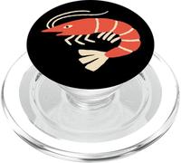 Shrimp Minimalist Simple Badge Animal PopSockets PopGrip for MagSafe