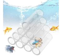 Shrimp Pipes - Transparent Acrylic Shrimp Nest Fish Tank Shelter,Small Fish-Shrimp Habitat, Breeding Tube Hiding Cave Hideaway Pipes