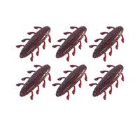 Shrimp Scent Soft Fishing Lure for Finesse Presentations | Paddle Leg Snakehead Profile with Weedless Hook Slot, 6 Pack