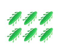 Shrimp Scent Soft Fishing Lure for Finesse Presentations | Paddle Leg Snakehead Profile with Weedless Hook Slot, 6 Pack