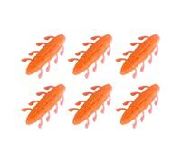 Shrimp Scent Soft Fishing Lure for Finesse Presentations | Paddle Leg Snakehead Profile with Weedless Hook Slot, 6 Pack