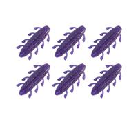 Shrimp Scent Soft Fishing Lure for Finesse Presentations | Paddle Leg Snakehead Profile with Weedless Hook Slot, 6 Pack