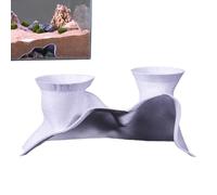 Shrimp Shelter,Decorative Underground Tunnel | Curved Betta Cave, Underwater Tank Accessories for Betta Fish Environment, Shrimp Habitat