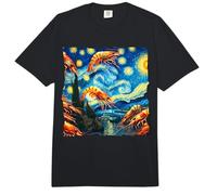 Shrimp Starry Night Shrimp Comfort Colors Adult Heavyweight T-Shirt