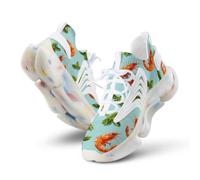 Shrimp with Basil Leaves Men's Running Shoe Lightweight Sneaker