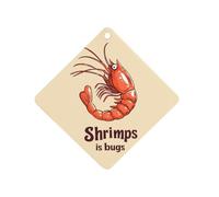 Shrimps Is Bugs Car Air Freshener Ocean Scent Long Lasting Tablets for Auto Hanging Fragrance