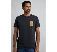 Weird Fish Shrimpsons Back Print Artist T-Shirt Navy Size L