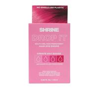 Shrine Drop It PINK Hair Dye Drops | Semi-Permanent Vegan Customisable Hair Colour | Mix with Conditioner | Cruelty-Free Temporary Hair Dye