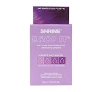 Shrine Drop It PURPLE Hair Dye Kit - Semi-Permanent Hair Color | Create Any Shade From Pastel to Vibrant | 200 Drops Per Bottle | Multi-Use, Vegan & Cruelty Free
