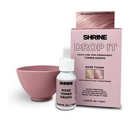 SHRINE Drop-It ROSE Toner | Customisable Rose Tint Drops for Soft Pink Tones| Vegan, Cruelty-Free and Damage-Free | Mix with conditioner | 200 drops/bottle