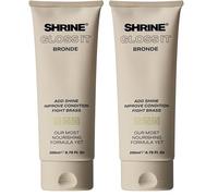 Shrine GLOSS IT Colour Depositing Hair Mask BRONDE | High-shine gloss treatment for blondes going darker | Enhances dark blonde & light brown tones | Vegan & Cruelty Free | Improves condition | 200ml