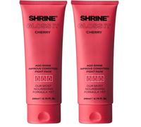 Shrine GLOSS IT Colour Depositing Hair Mask CHERRY | High-shine gloss treatment | Enhances red & cherry tones | Transforms from bleach blonde | Vegan & Cruelty Free | 200ml (Pack of 2)