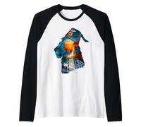 Shriners Lion Sunset_Fez | Nobles PHA | Serving with_Smile Raglan Baseball Tee