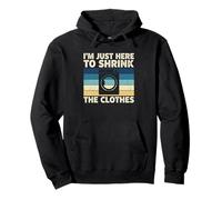 Shrink Clothes Laundry Washing Machine Retro Humor Pullover Hoodie