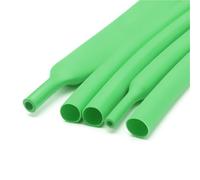 Shrink Wiring Wrap Tube, 3:1 Heat Shrink Tube with Glue Polyolefin Shrinking Assorted Ratio Adhesive Wire Cable Sleeving Tubing(Green,7.9mm*2 METERS)
