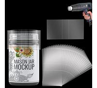 Shrink Wrap Bands for Jars Seals Heat Shrink Bands Cap Seal for Jars Mouth Shrink Bag Refillable Shrink Wrap Container-200 Pieces-6.9 x 1.1 Inch-175 x 28mm