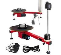 Shrink Wrapping Machine - Electric Stretch Film Pallet Packing Device with Foot Switch, Wrap-Around Film Baler, for Efficient Carton Stretch Film Dispensing