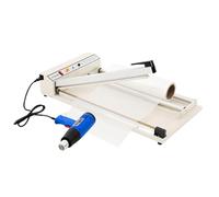 Shrink Wrapping Machine, Heat Gun Sealer with Adjustable Temperature, Semi-Automatic Food Bag Sealer for PVC, POF, PP, PE Films
