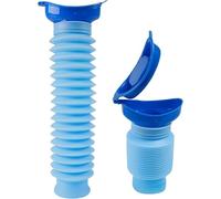Shrinkable Urinal, 750ml Male Female Portable Mobile Toilet Potty Pee Urine Bottle, Reusable Emergency Urinal for Camping Car Travel Traffic Jam and Queuing
