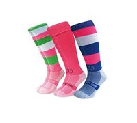 Shrinking Violet 3 Pairs Saver Pack Knee Length Sports Socks, Rugby Socks, Hockey Socks
