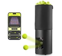 Shrivee Automatic Tennis Ball Machine Adjustable and Lightweight Portable Ball Launcher with App Control, 130 Ball Capacity, Smart Tennis Trainer for All Levels/Age