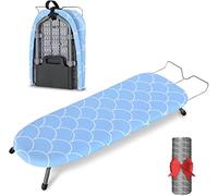 Shrivee Mini Ironing Board, 81.5 x 32 cm, Foldable with Folding Function, Non-Slip Feet, Mesh Design, Ideal for Small Spaces