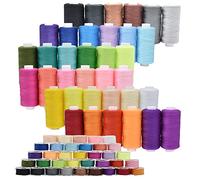 SHRJ 72Pcs Bobbins Sewing Threads Kit, 36 Colors 400 Yards per Polyester Thread Spools Prewound Bobbin with Case for Hand Machine Sewing, Emergency and Travel, DIY and Home
