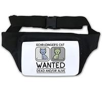 Shrodinger's Cat Wanted Dead and Or Alive Funny Waist Bag Fanny Pack White