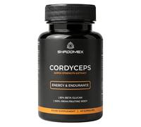 Shroomex Cordyceps Super Strength Mushroom Capsules, 60 Vegan Capsules