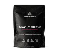 Shroomex® Magic Brew | Instant Mushroom Coffee | Pure Blend of Lion's Mane, Cordyceps, Chaga, Nootropics & Arabica | Verified World's Most Potent | 3rd Party Lab Tested by Eurofins | 30 servings, 240g